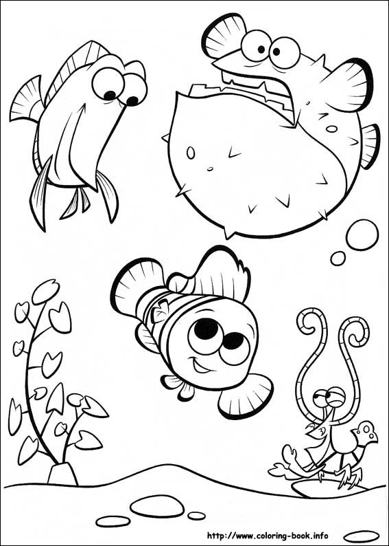 Finding Nemo coloring picture